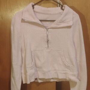 lululemon athletica Soft Pink Half-Zip Sweatshirt